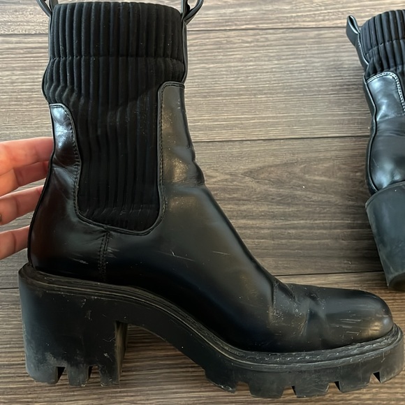 Zara Lug Heel Boots - Picture 5 of 6